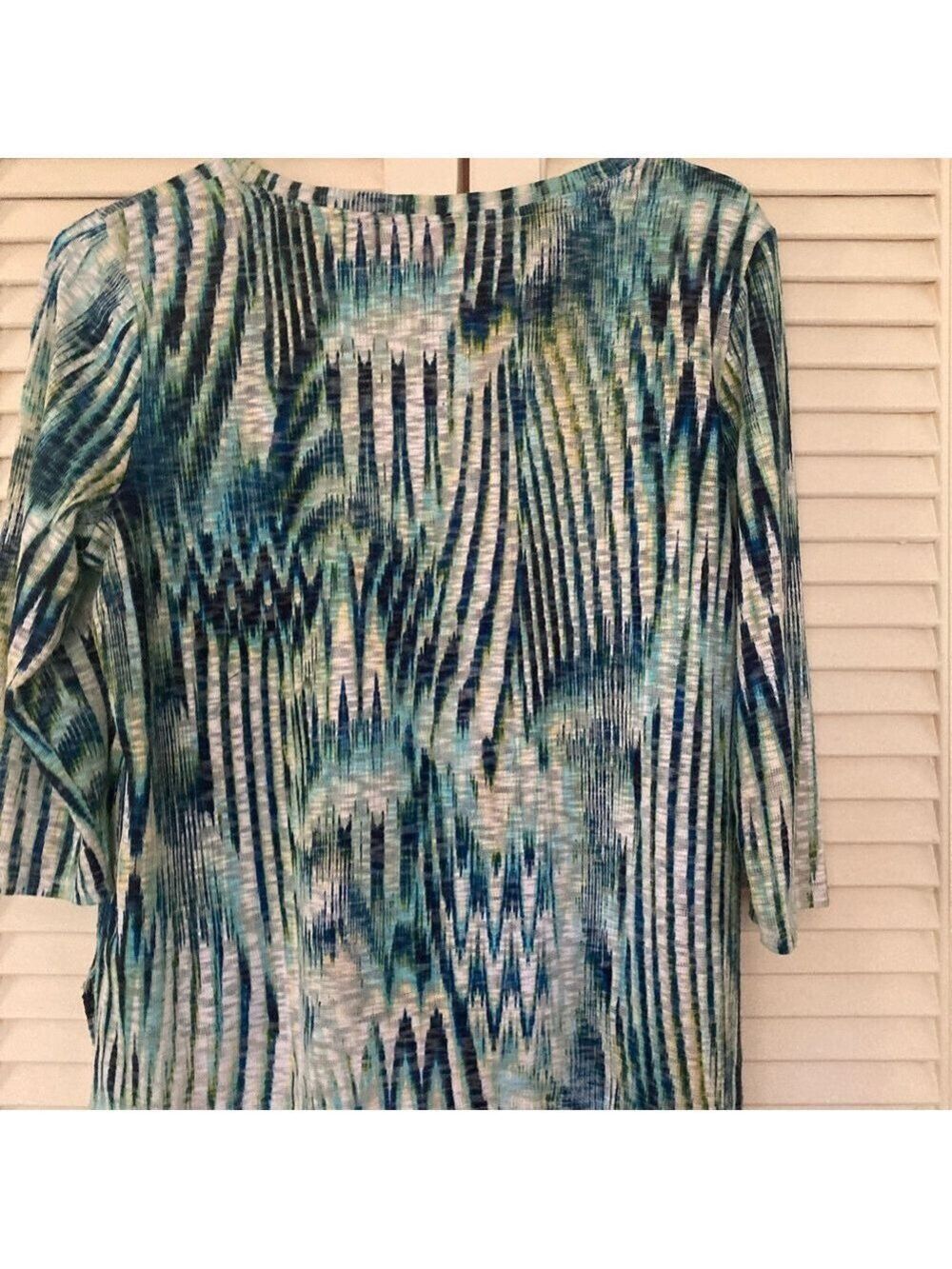 Chico's Multicolor Striped Knit Top Sz 2